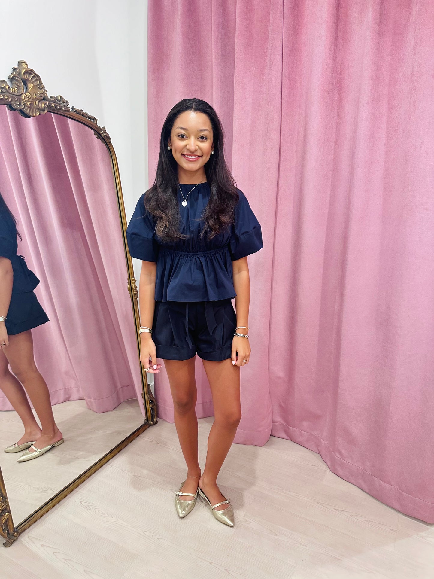 En Saison Melody Belted Shorts