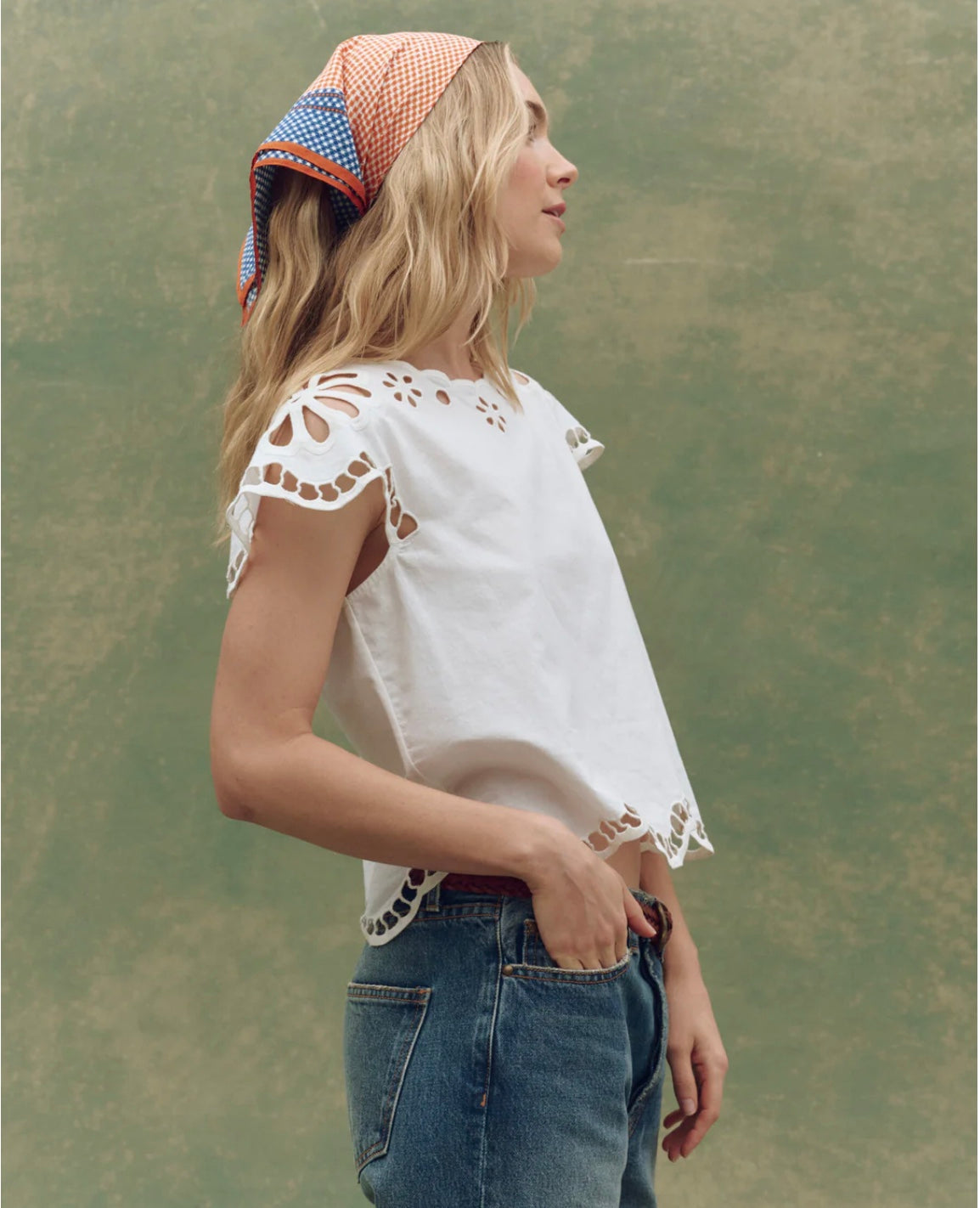 The Great Super Bloom Eyelet Top