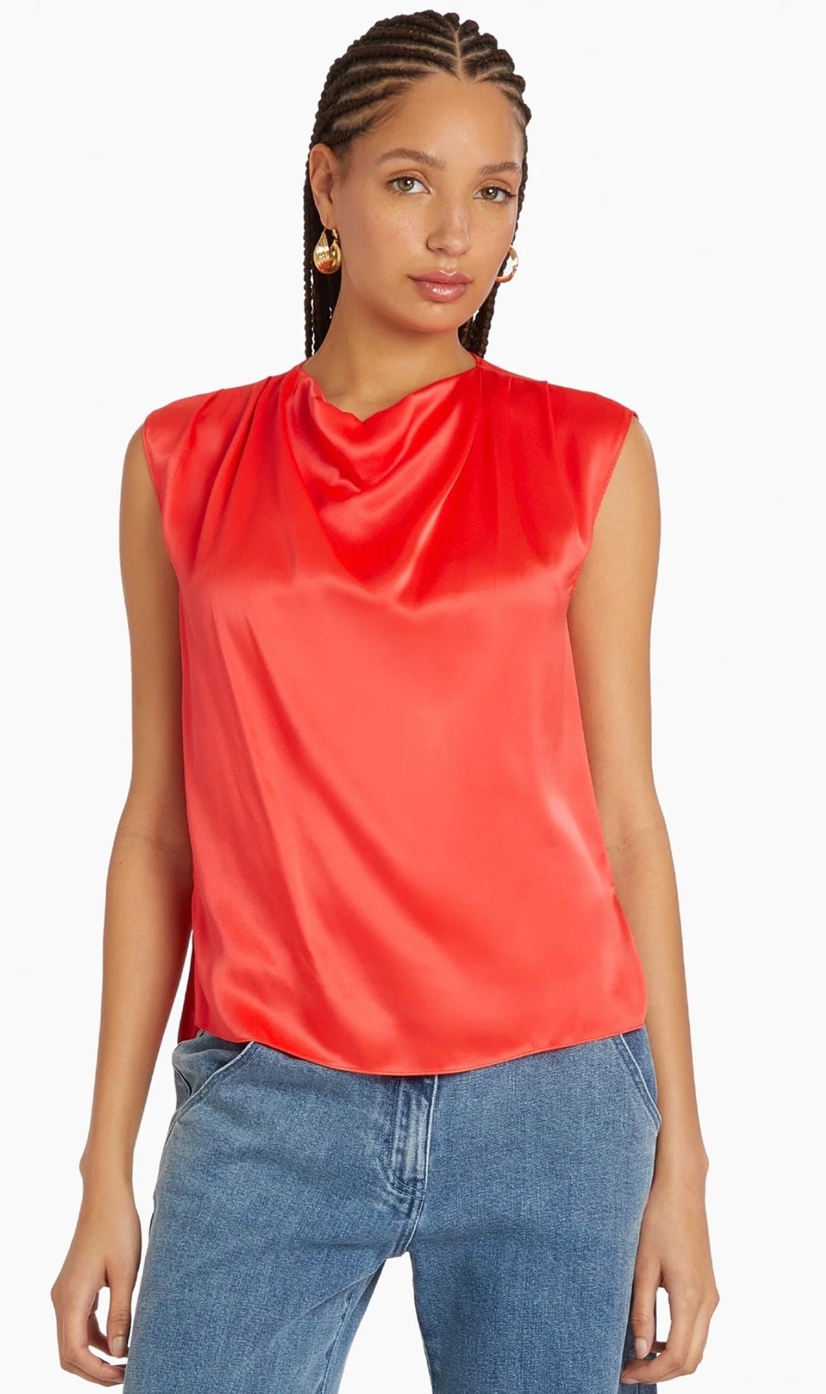 Amanda Uprichard Freya Top - Crimson
