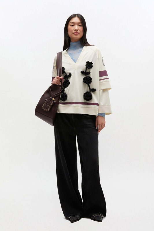 Ganni Black Washed Baggy Jeans