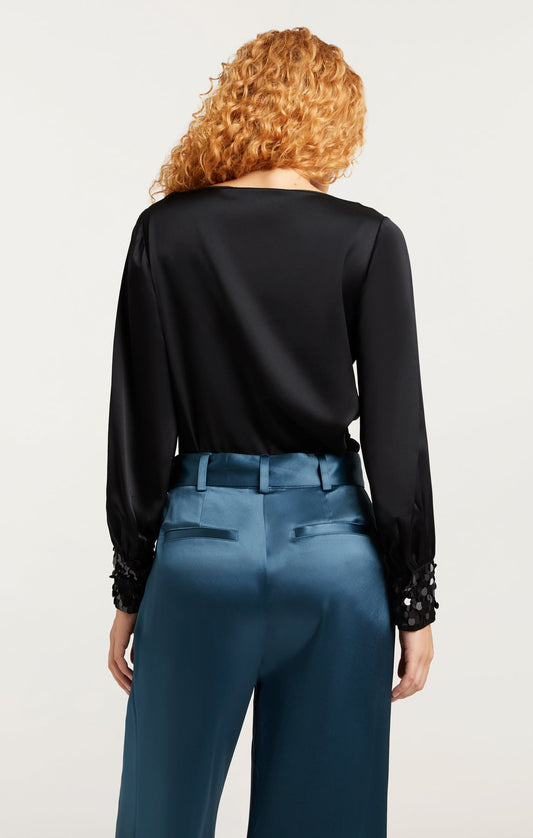 Cinq a Sept Sequin Cuff Taylee Top