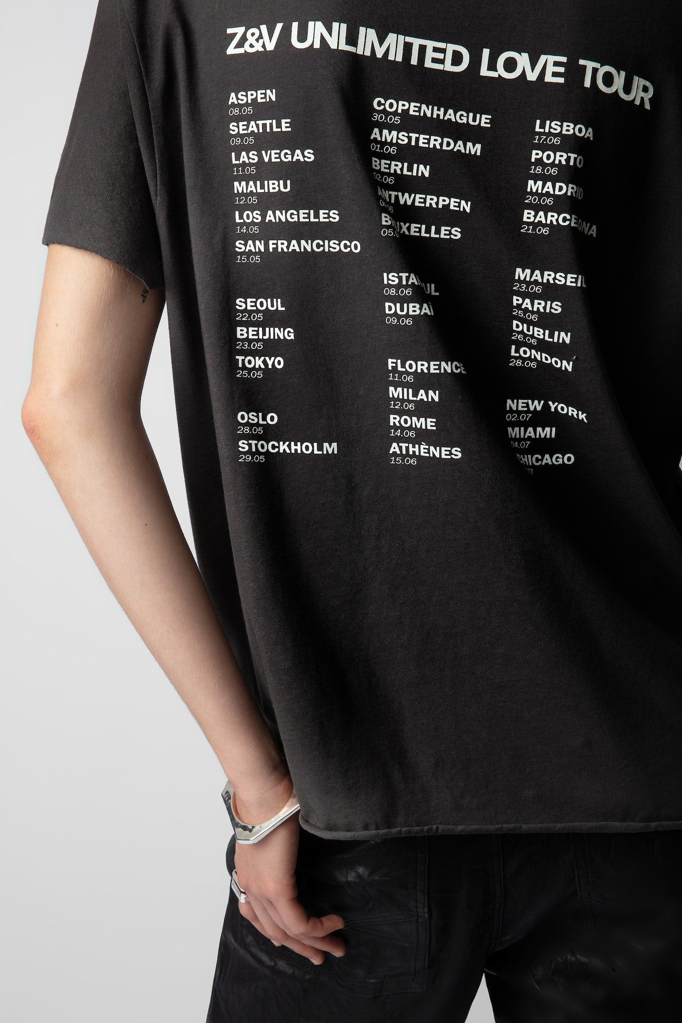 Zadig & Voltaire Tommer Concert Crush Diamanté T-shirt