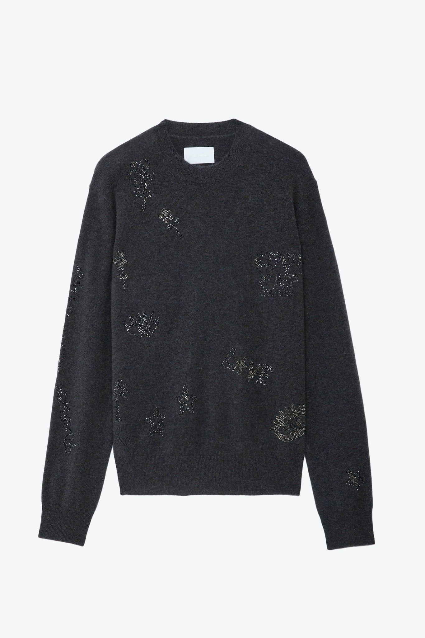 ZADIG & VOLTAIRE Pravis Cashmere Diamanté Sweater