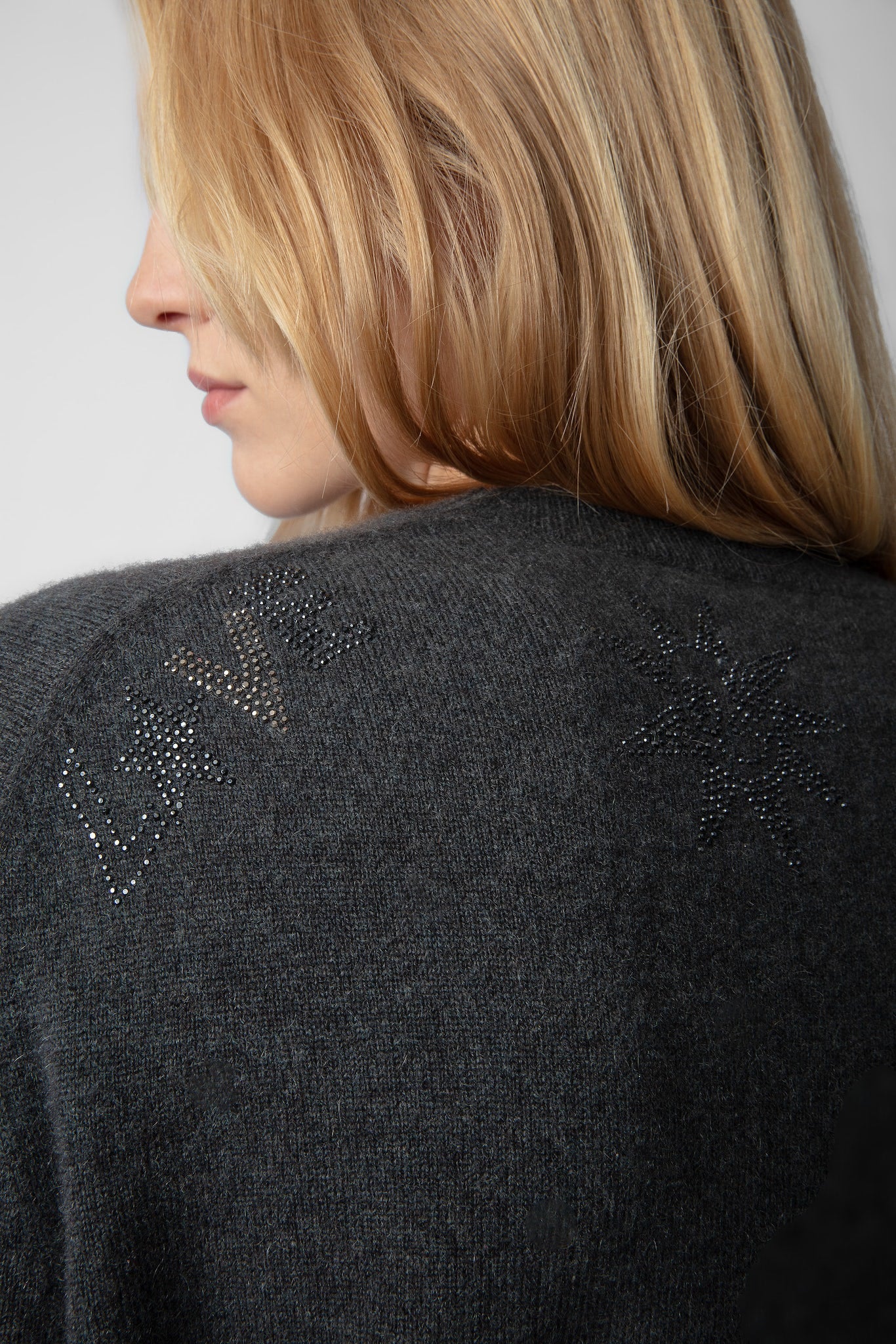 ZADIG & VOLTAIRE Pravis Cashmere Diamanté Sweater