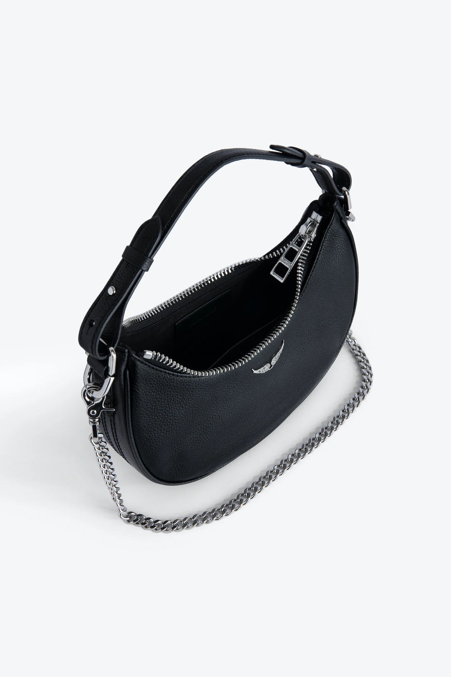 ZADIG & VOLTAIRE BLACK MOONROCK BAG