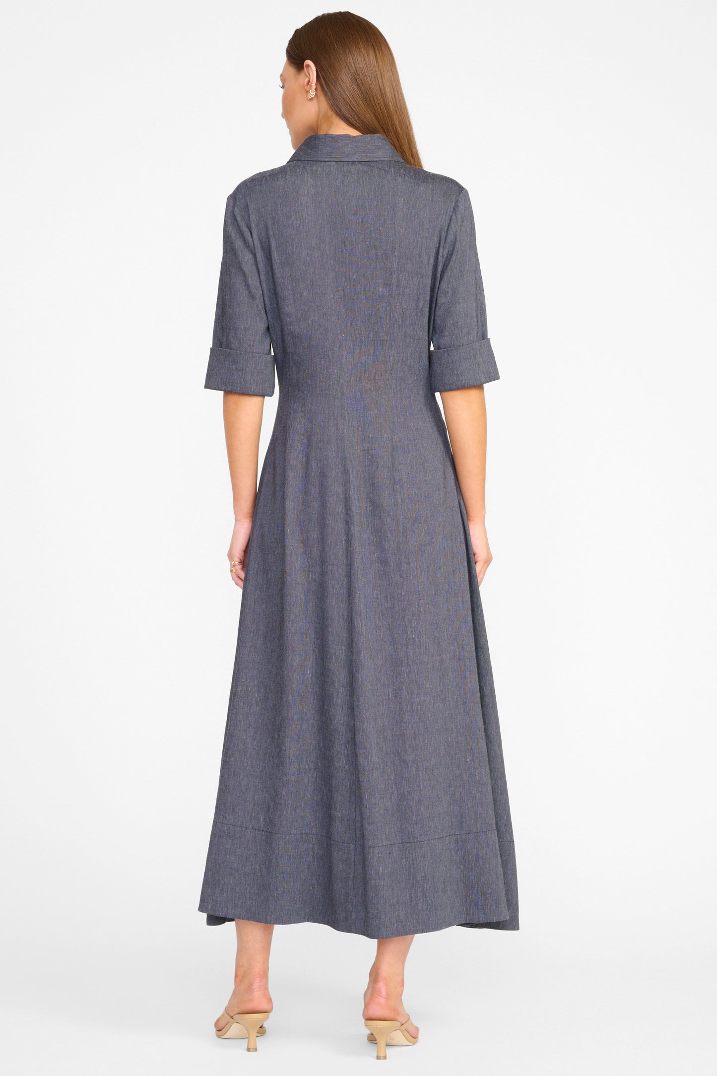 STAUD Joan Linen Dress