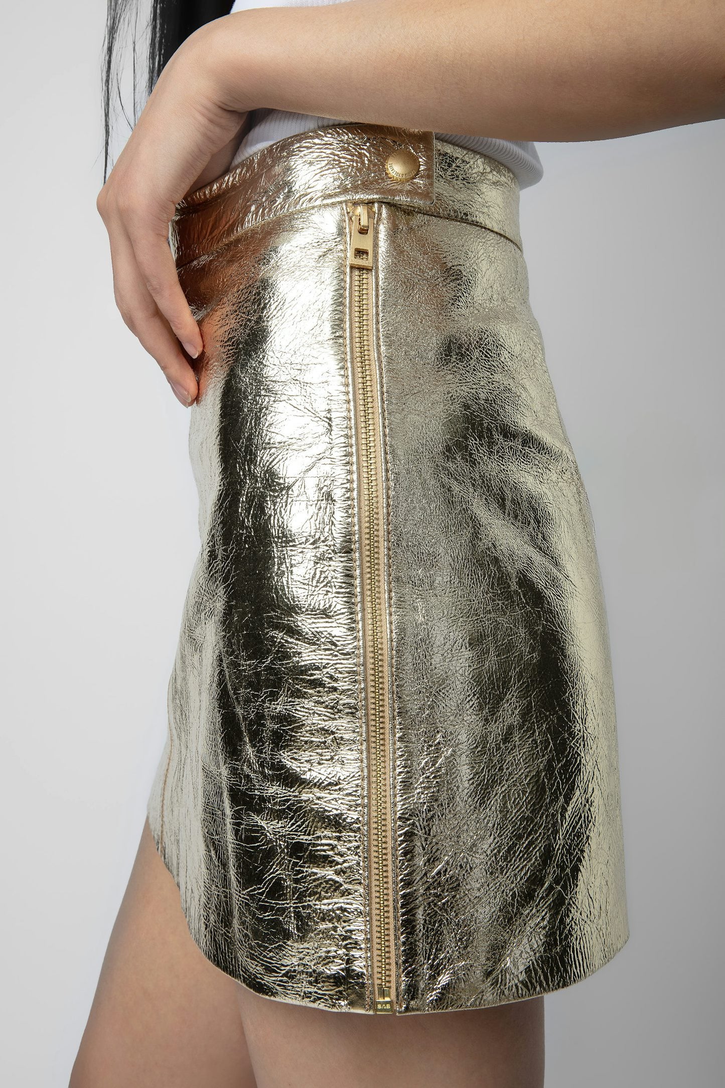 Zadig & Voltaire Jinette Leather Skirt