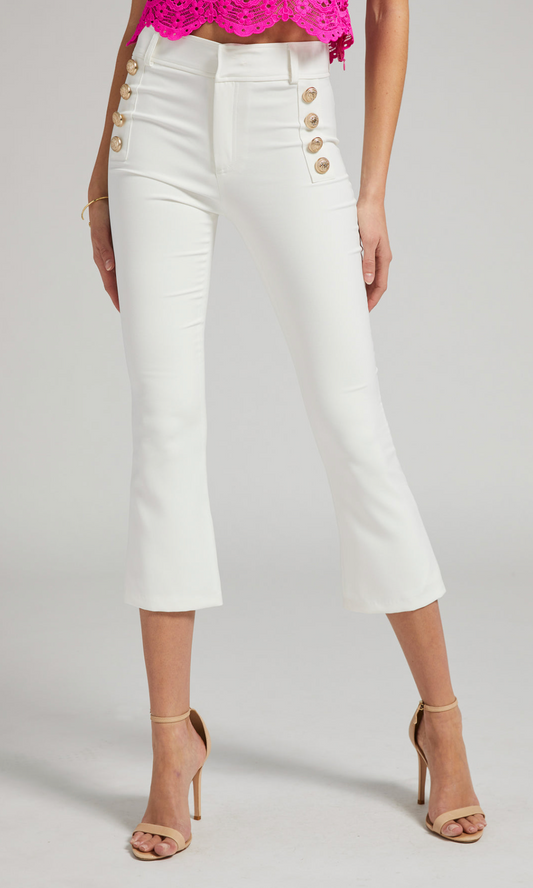 Generation Love Amirah Crepe Pants - White