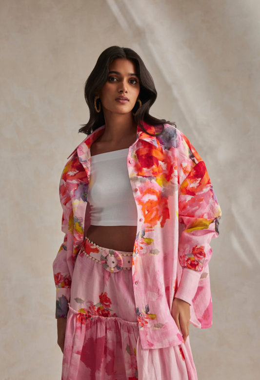 HEMANT & NANDITA ROSA OVERSIZED SHIRT