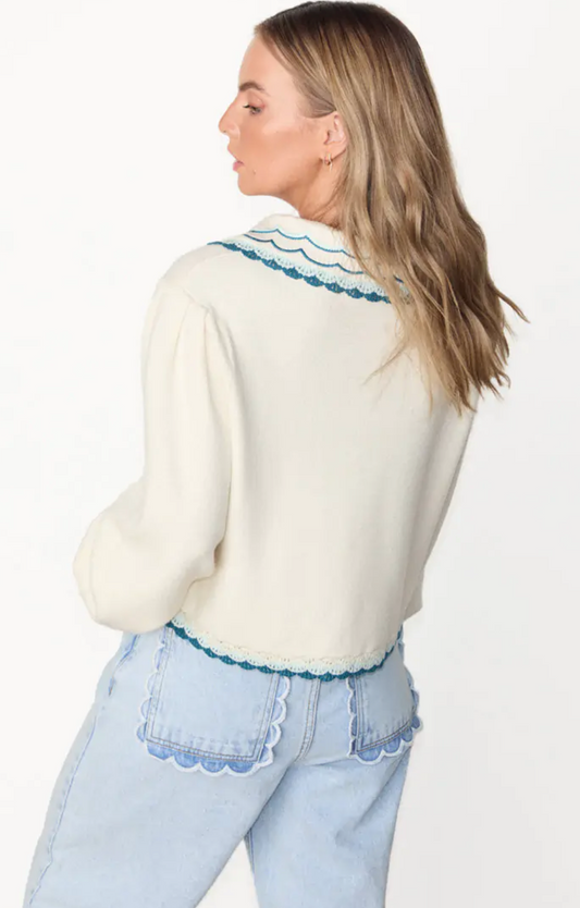 Never Fully Dressed Cream Sundaze Romance Cardigan