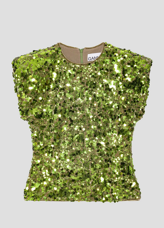 Ganni Sequins Blouse