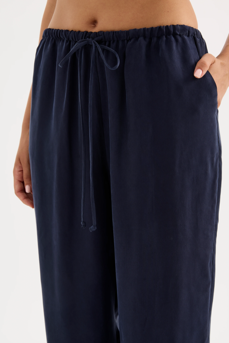 NudeLucy Linnea Cupro Pant - Ink