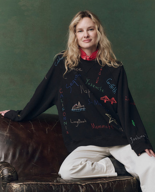 The Great THE SLOUCH SWEATSHIRT W/ GOLDEN STATE EMBROIDERY