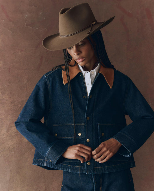 The Great. THE DENIM SWINGY JACKET