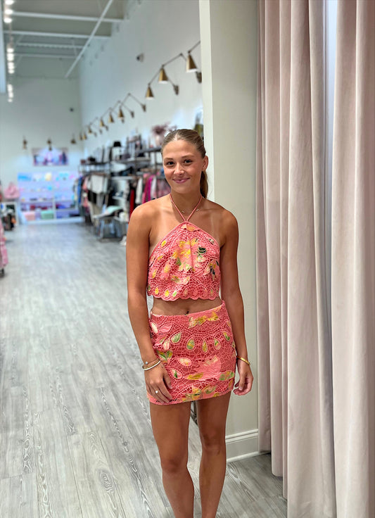 Hemant & Nandita Pakhi Mini Skirt