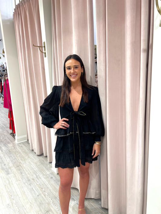 Hemant & Nandita Veda Black Dress