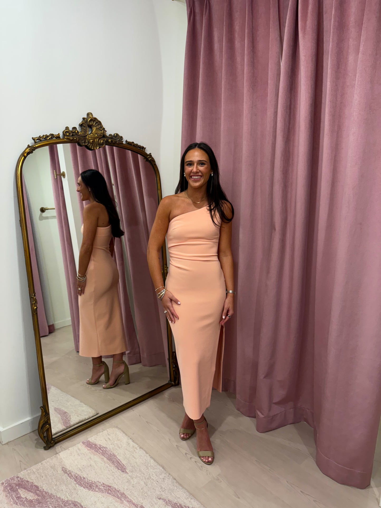 Bec + Bridge Ariven Midi Dress - Peach