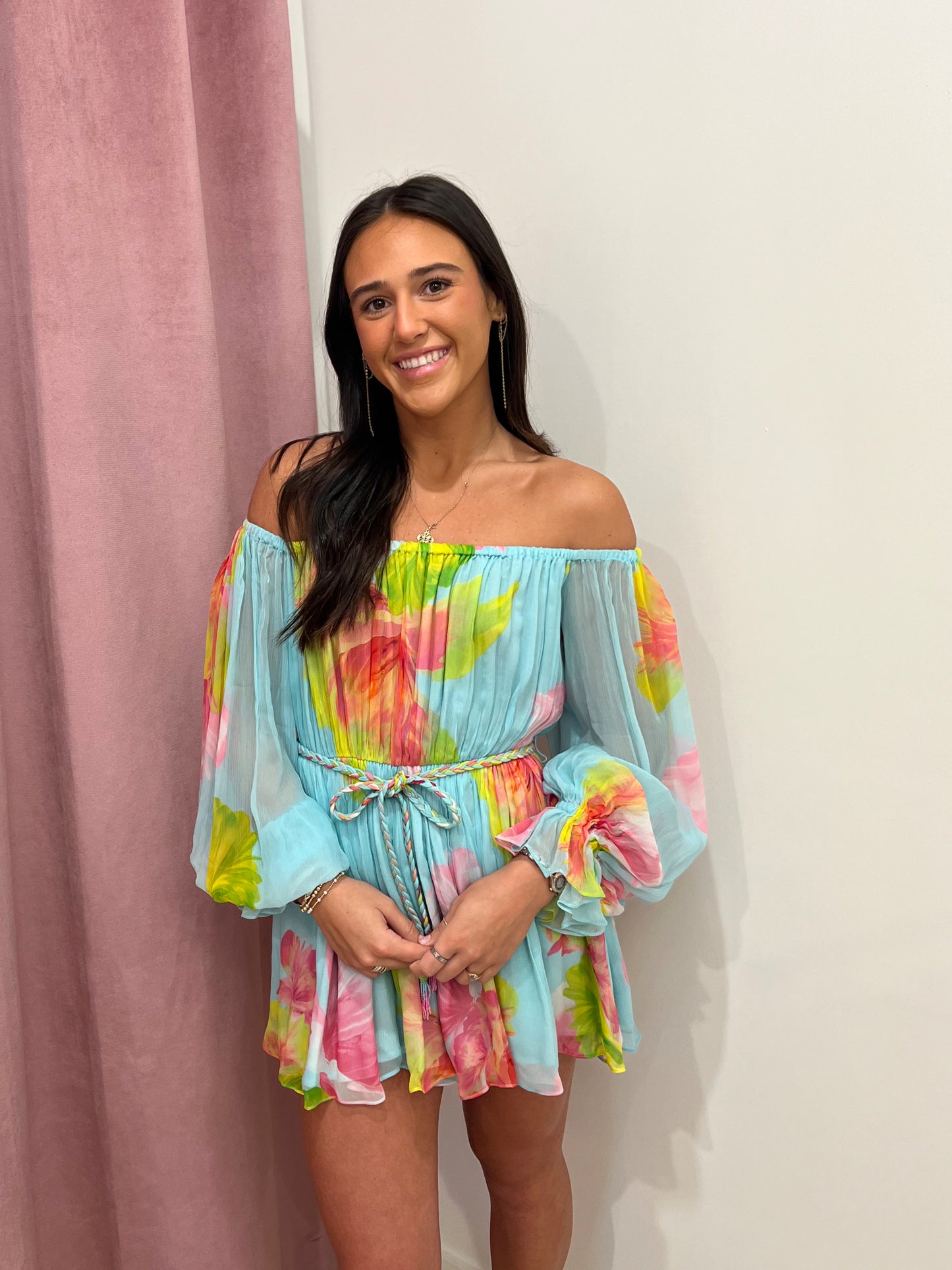 Hemant & Nandita Mina Romper w/ Belt