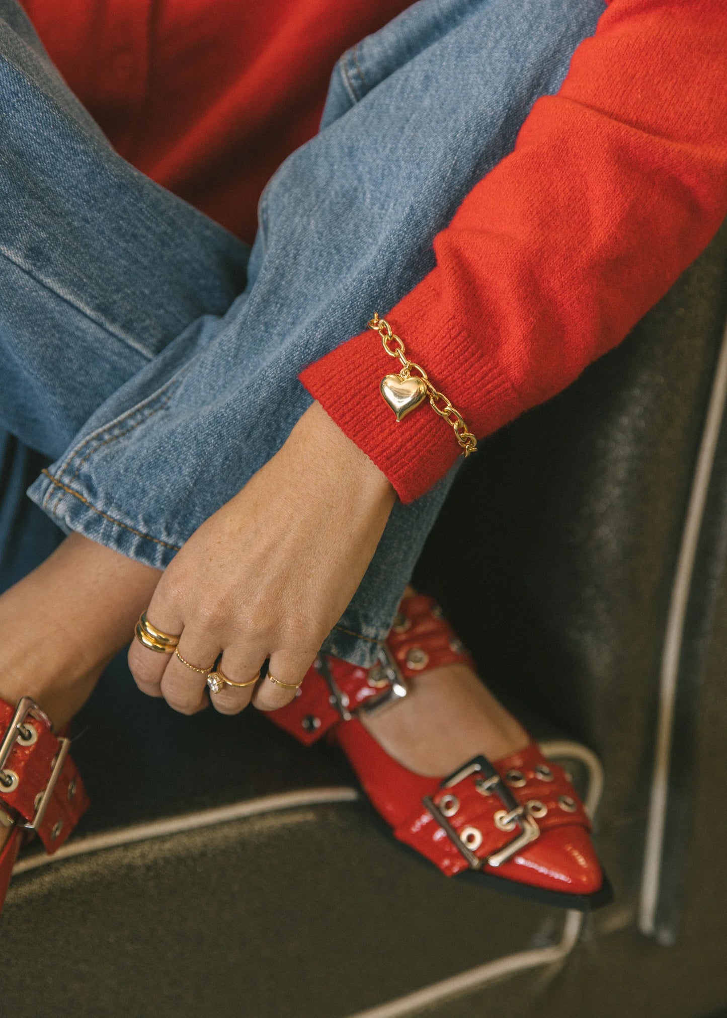 Logan Tay Heart Charm Bracelet