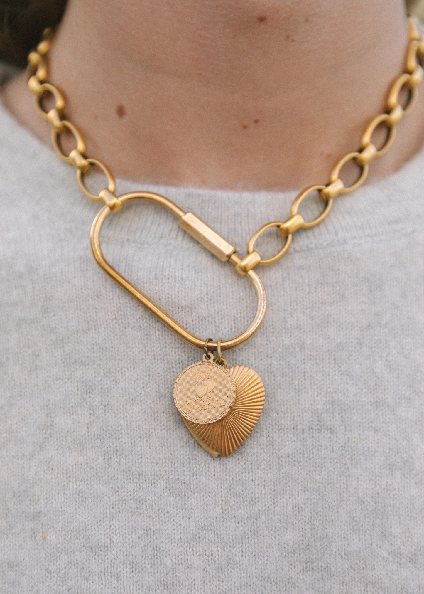 Logan Tay Carabiner Charm Necklace