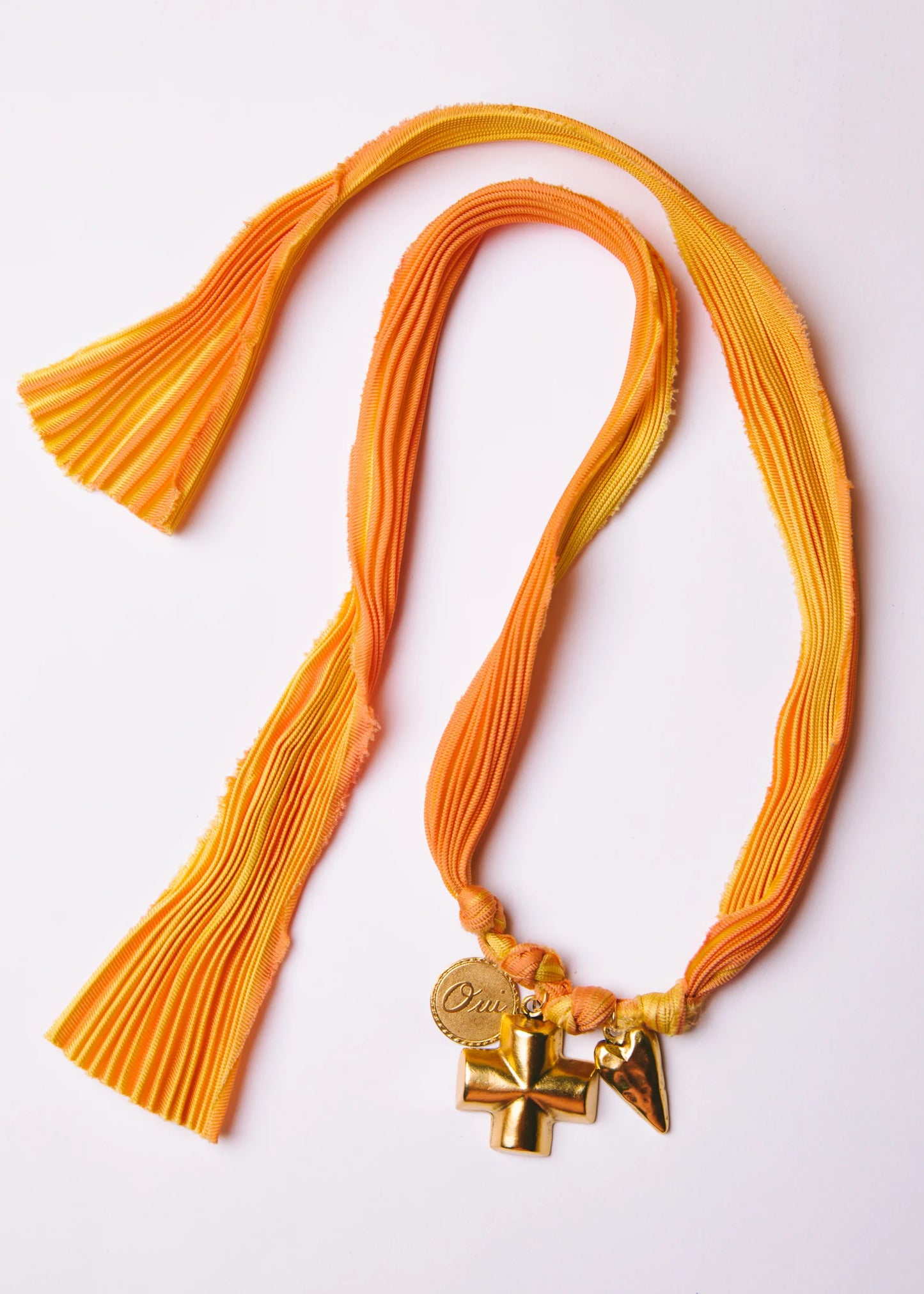 Logan Tay Ribbon Charm Necklace