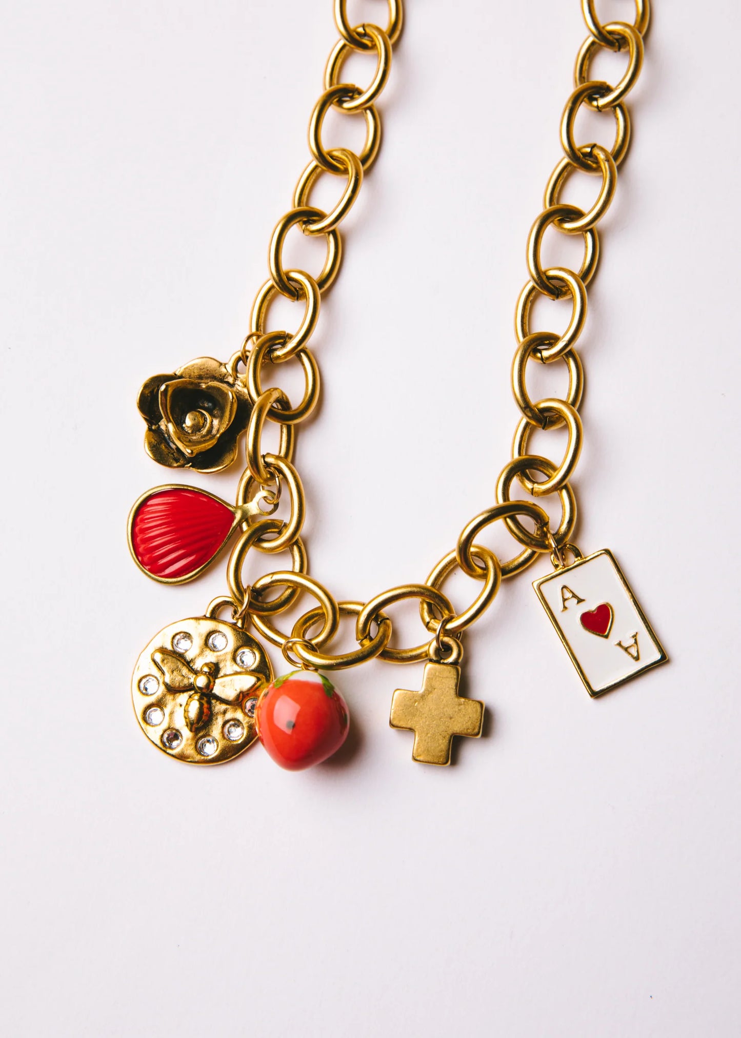 Logan Tay Strawberry Charm Necklace