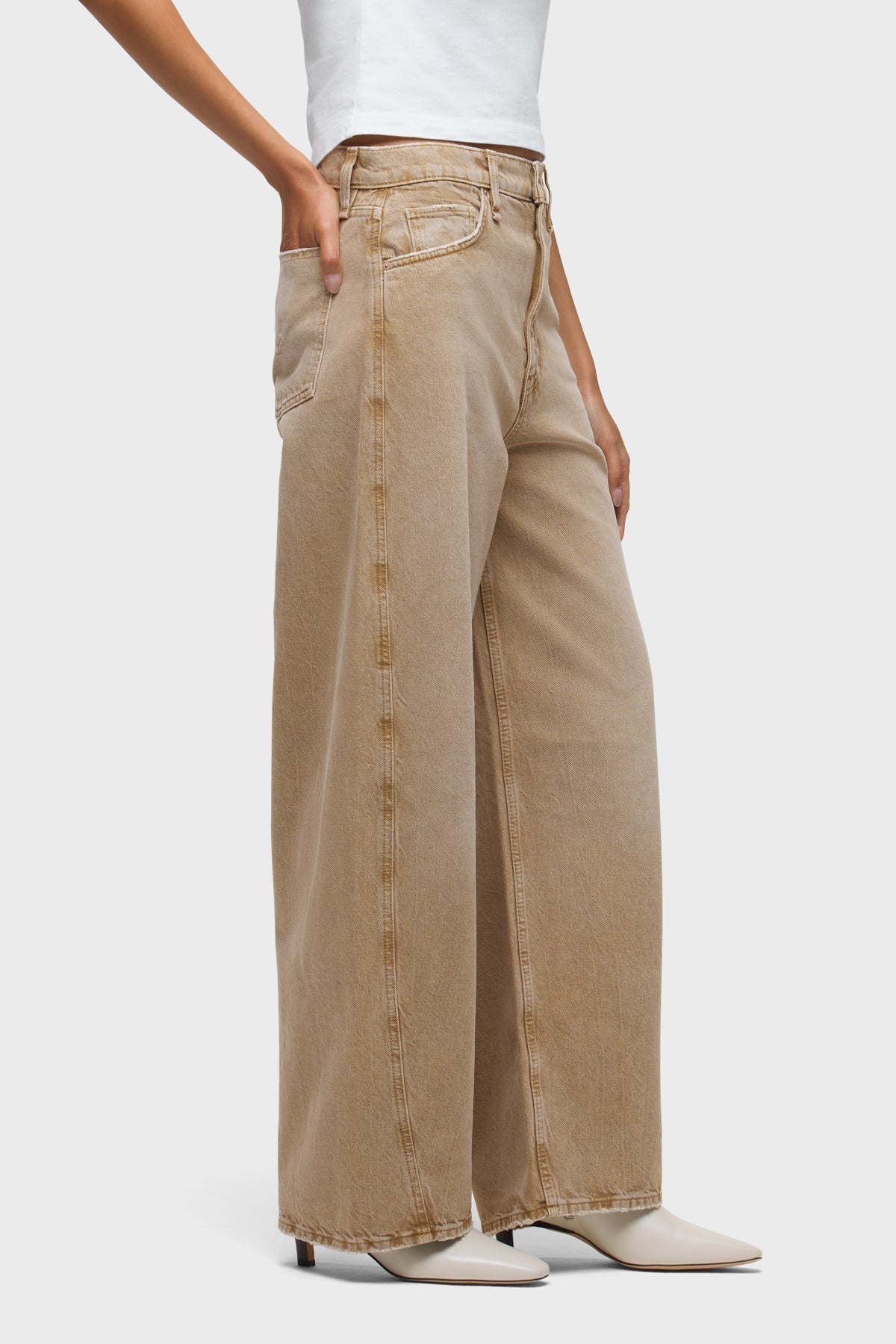 Hudson Bailey Relaxed Barrel Jean - Burnt Khaki