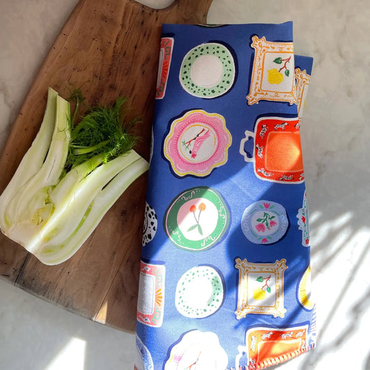 Dinner Plates - Tea Towel