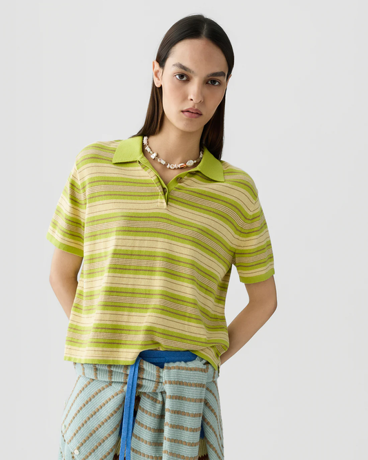 Guest in Residence Short Sleeve Stripe Rugby - Evoo Combo