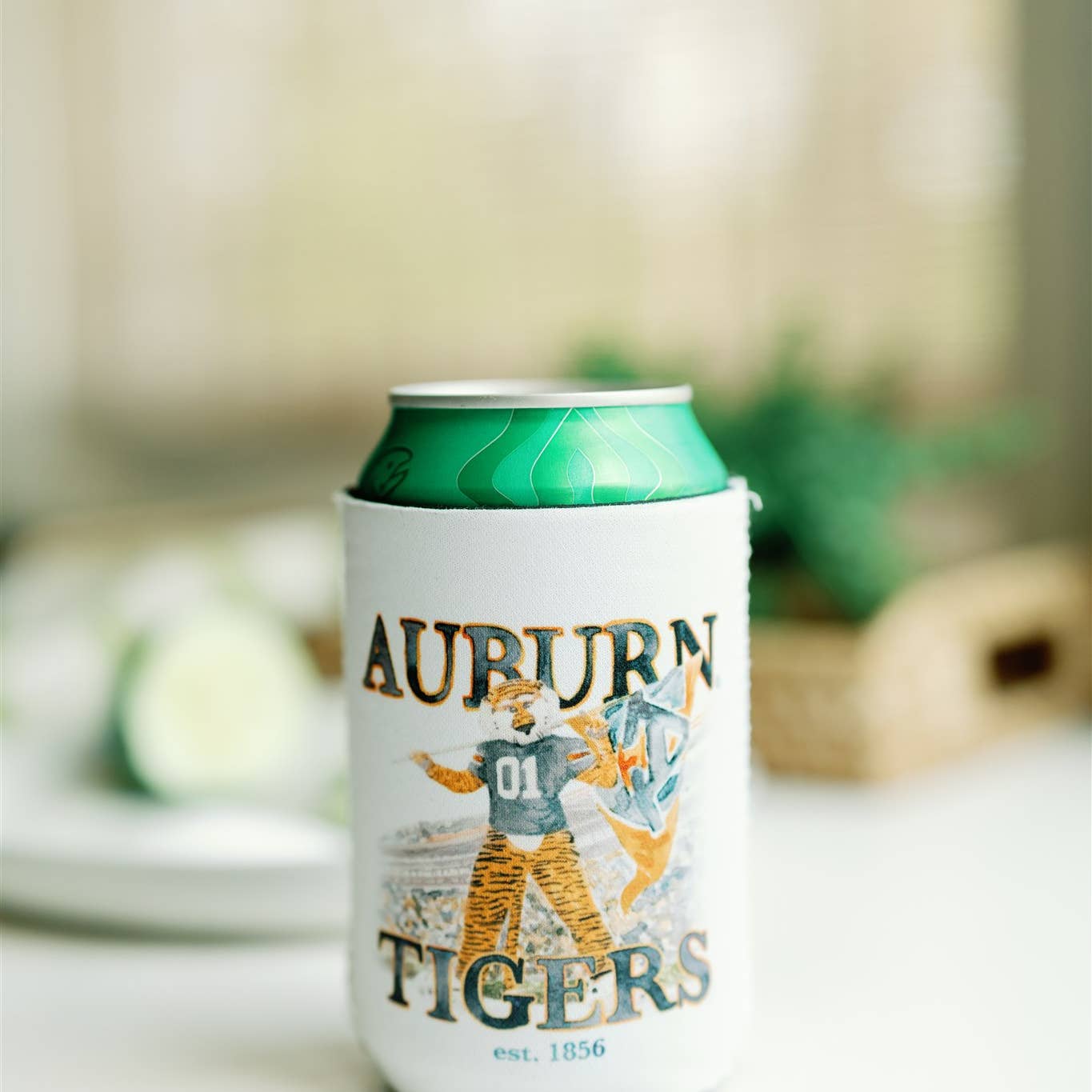 GRACEFULLY MADE ART Auburn University Koozie