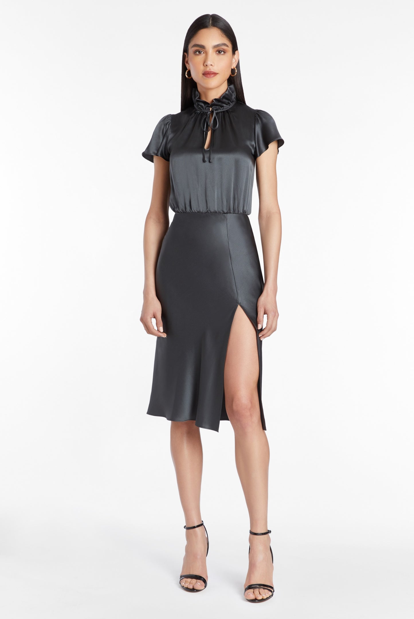 Amanda Uprichard Vittoria Silk Midi Dress