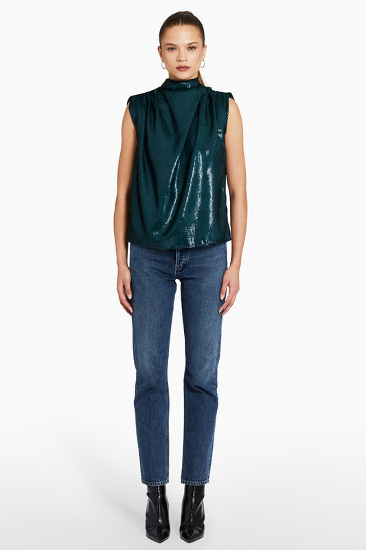 Amanda Uprichard Middleton Top in Angela Burnout