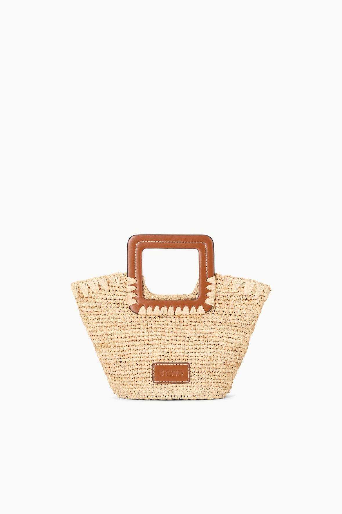 Staud SHIRLEY RAFFIA MINI BUCKET