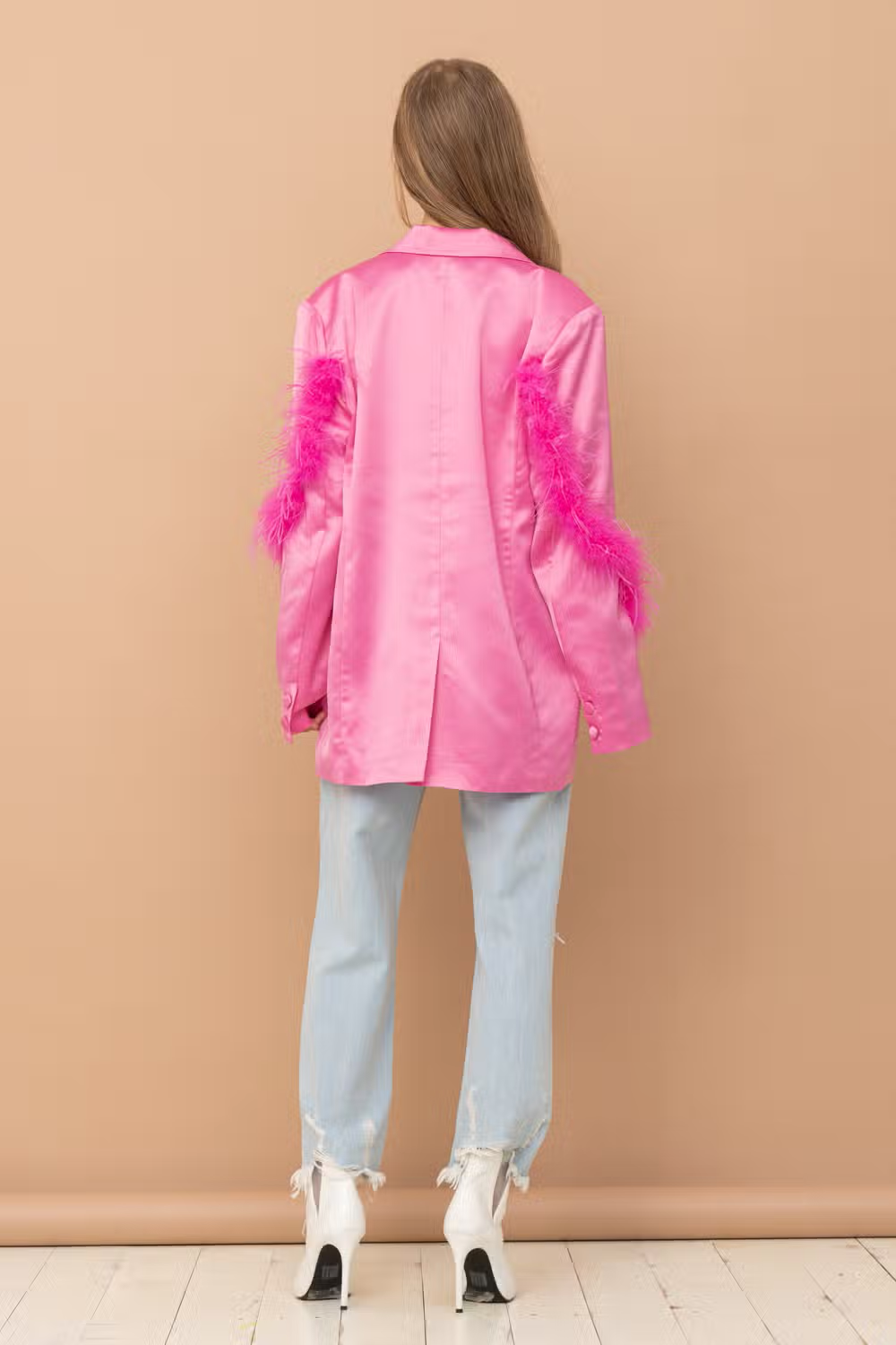 Mary Paige Removable Fur Blazer