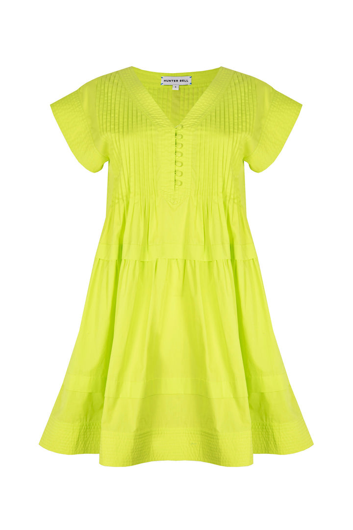 HUNTER BELL PARKER DRESS - LIME