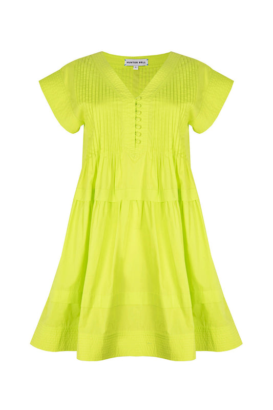 HUNTER BELL PARKER DRESS - LIME