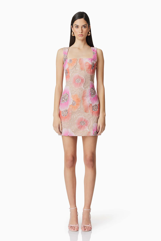 Elliatt Brittany Floral Mini Dress in Pink