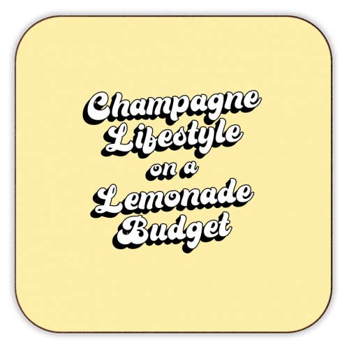 Coasters 'Champagne Lifestyle On A Lemon