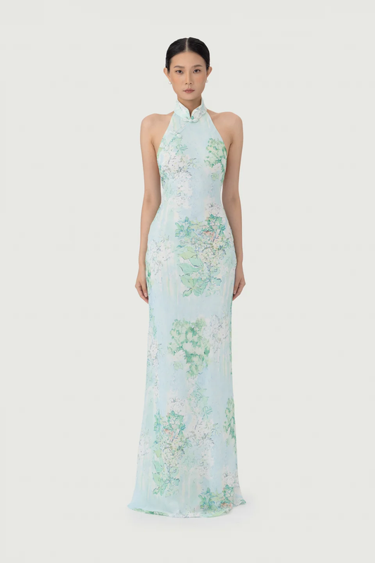 Sau Lee Gillian Chiffon Dress