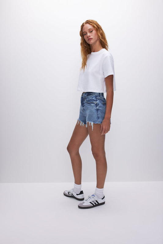 Good American Good '90s Denim Shorts