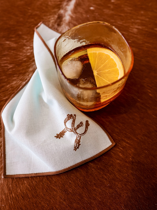 BOOTS & SPURS EMBROIDERED LINENS