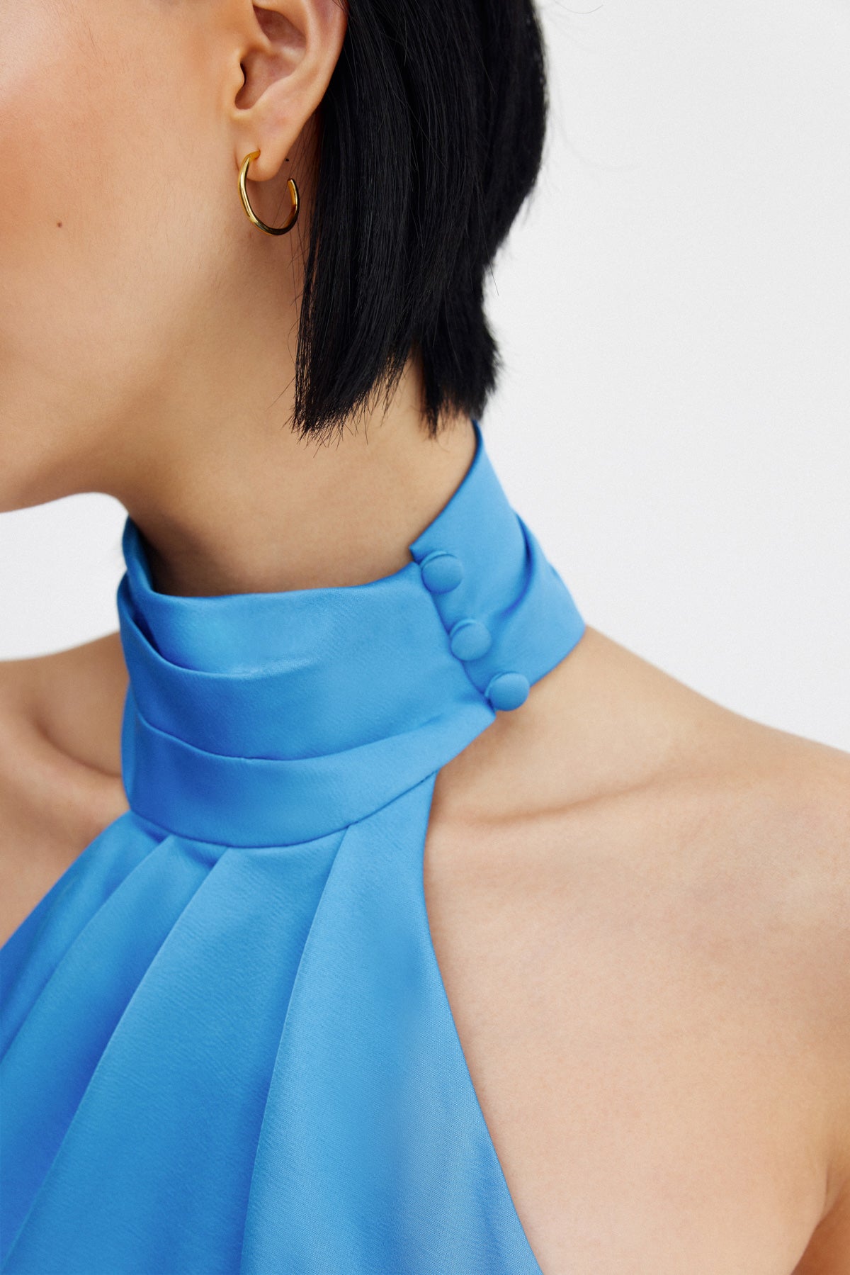 Significant Other Darcy Backless Dress - Azure Blue