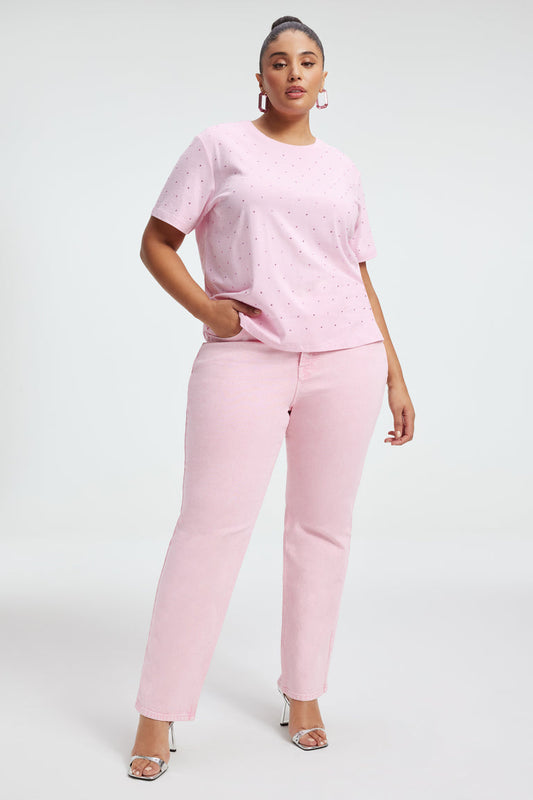 Good American Embellished Tee