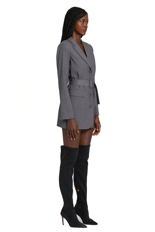 Amanda Uprichard Meritt Blazer in Pinstripe