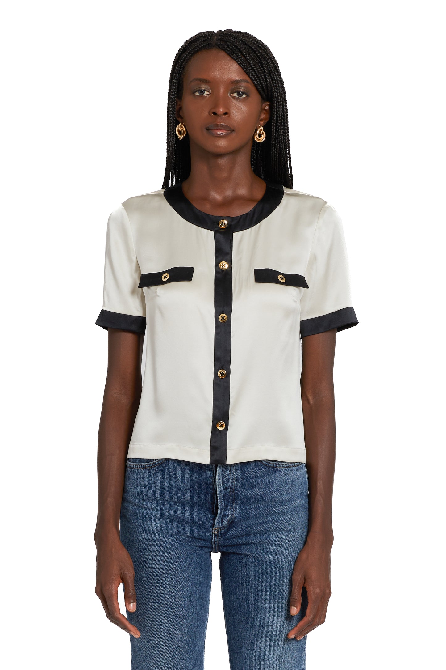 Amanda Uprichard Bel Aire Silk Blouse