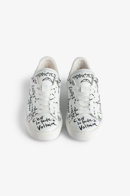 ZADIG & VOLTAIRE LA FLASH GRAFFITI SNEAKER