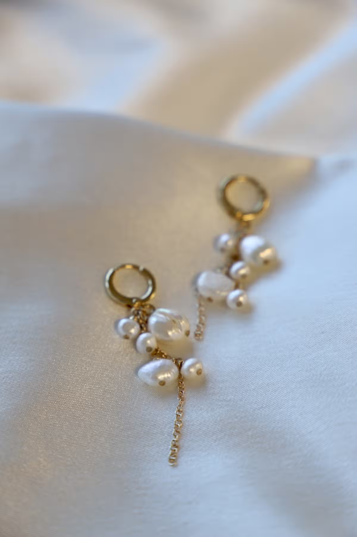 Coastal Pearl Cascade Earrings