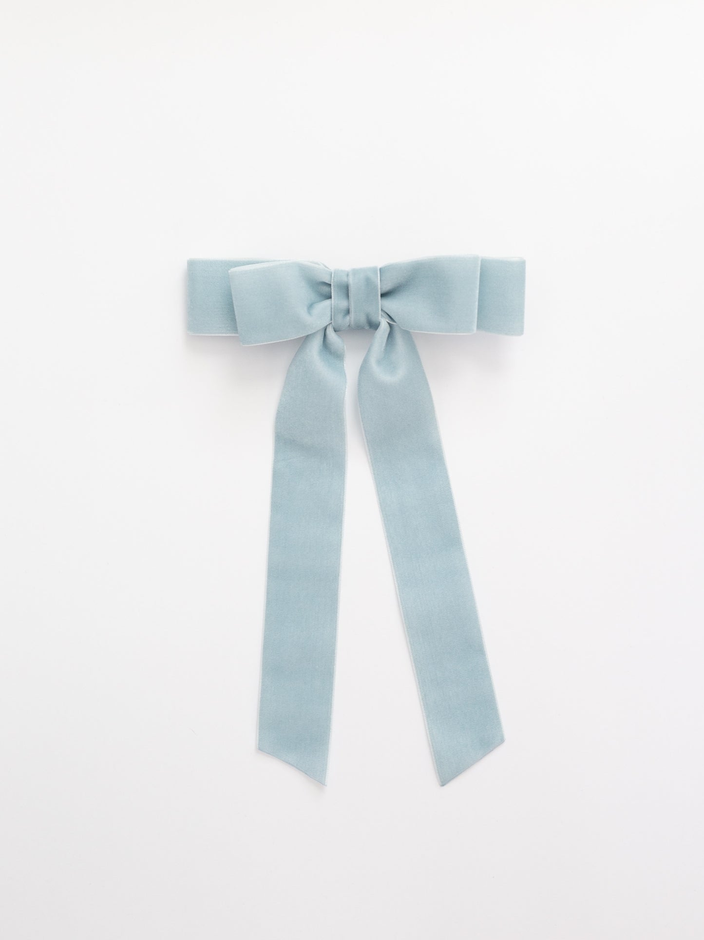 Judy Long Bow Barrette - Powder Blue