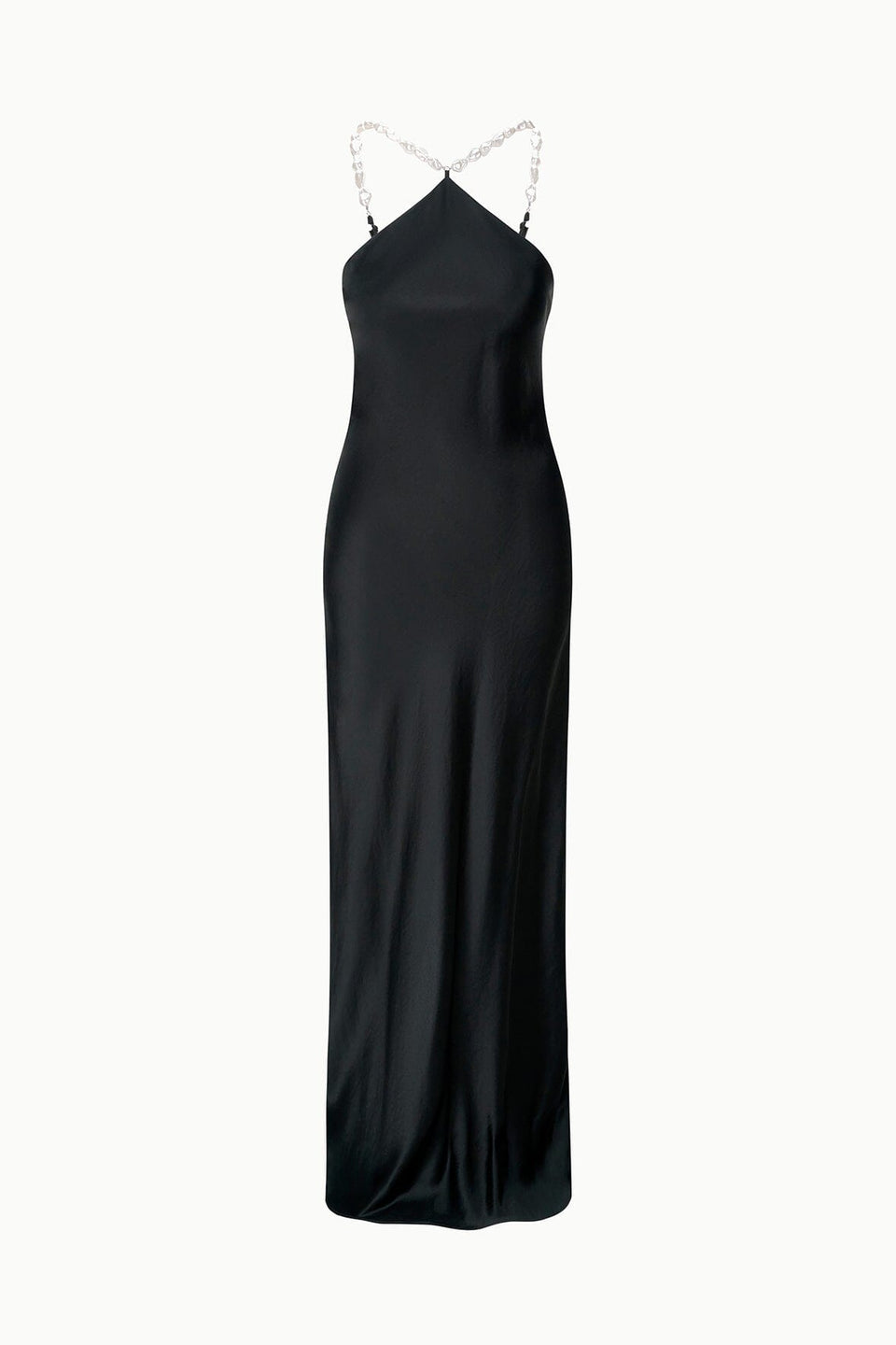 STAUD Cadence Black Dress
