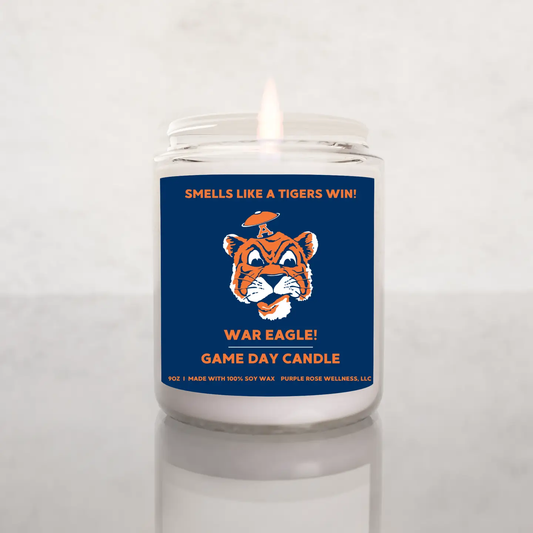 Auburn Tigers Game Day Candle